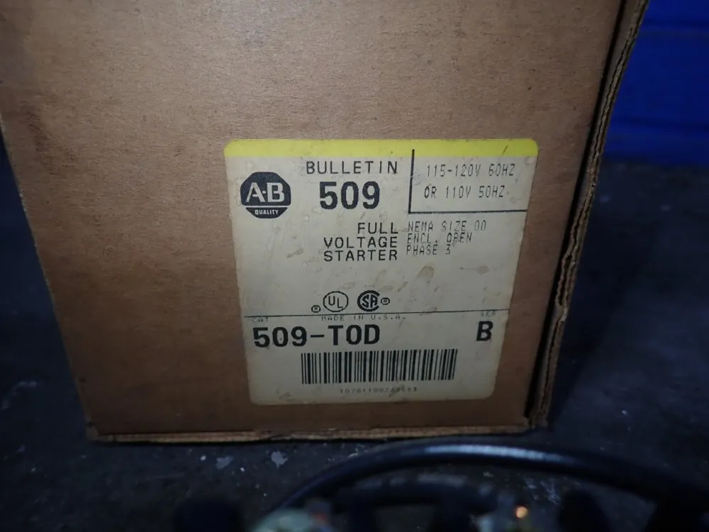 Allen Bradley Motor Starter - 509-t0d