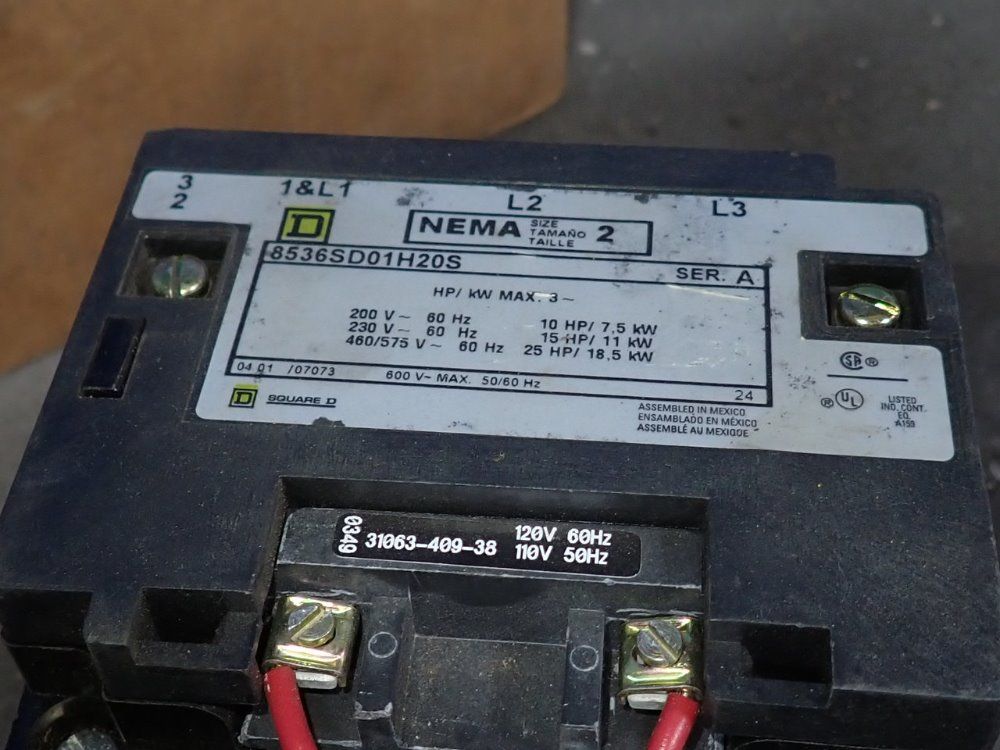 Square D Motor Starter - 8536sd01h20s