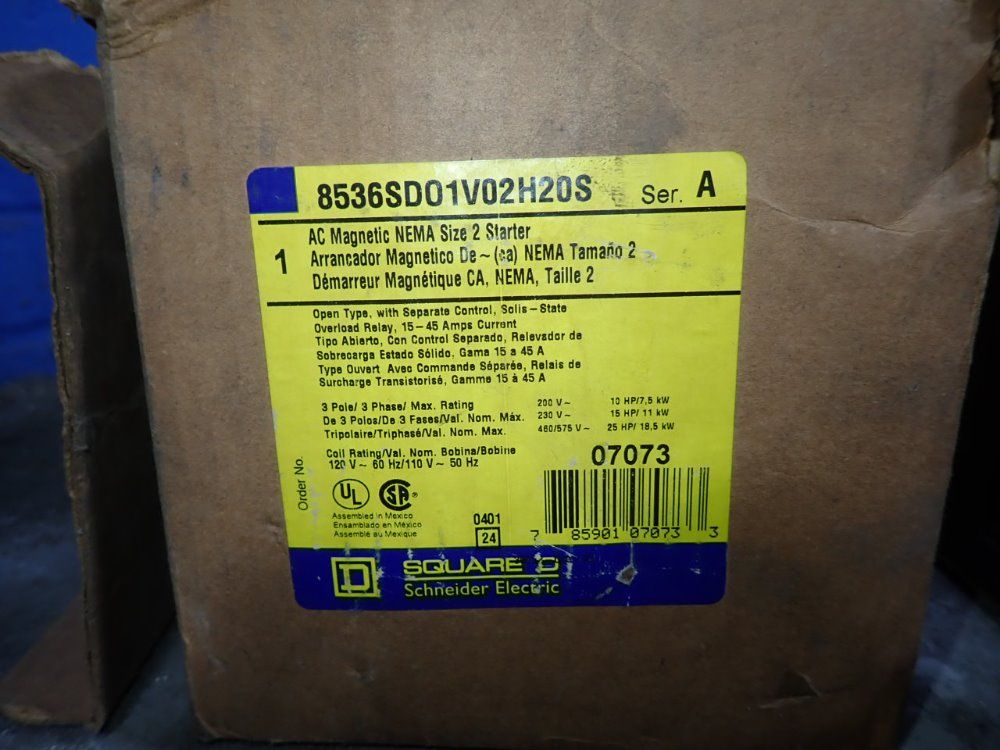 Square D Motor Starter - 8536sd01h20s