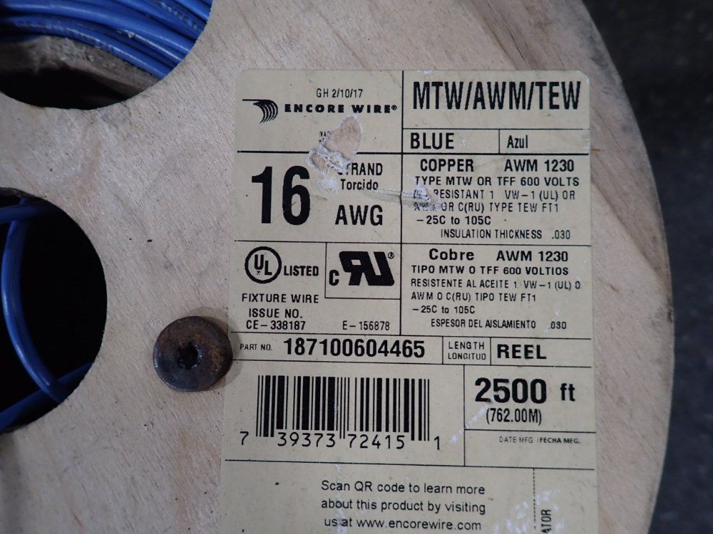 Encore Wire Reel Of Fixture Wire