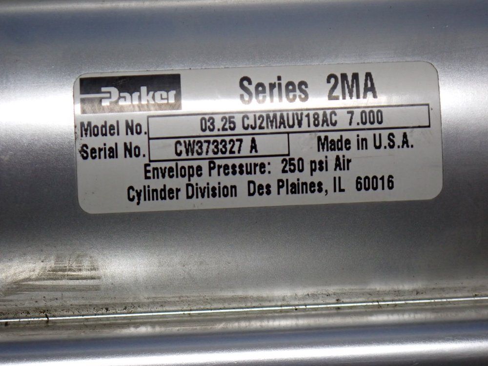 Parker 250 Psi Cylinder - 03.25 Cj2mauv18ac 7.000