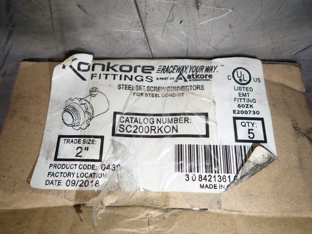 Konkore Fittings 2" Steel Screw Connectors - Sc200rkon