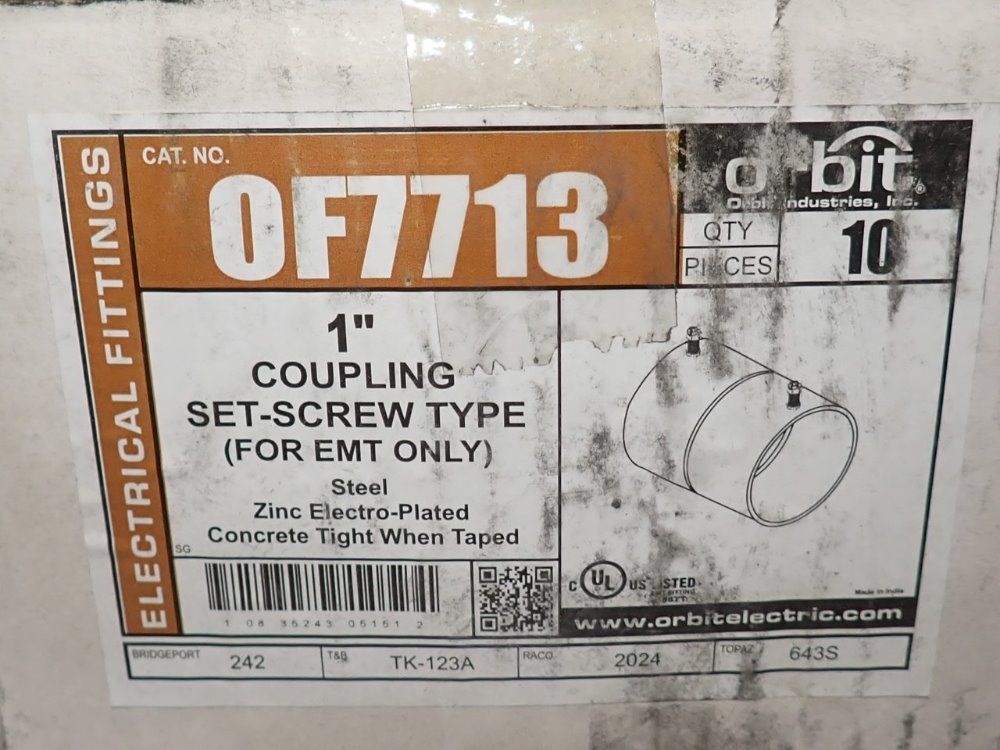 Orbit Electric 1" Couplings - Of7713