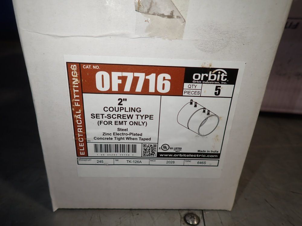 Orbit Electric 2" Couplings - Of7716