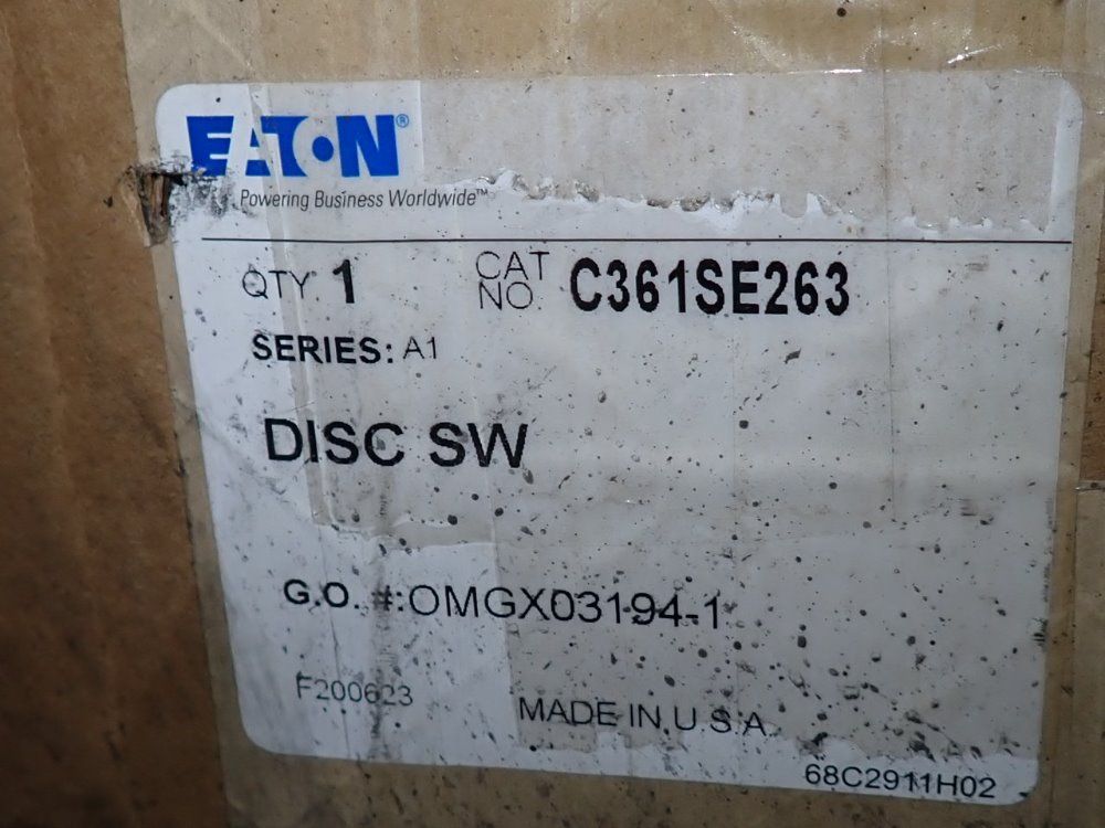 Eaton 100 Amp Fusible Disconnect - C361se263