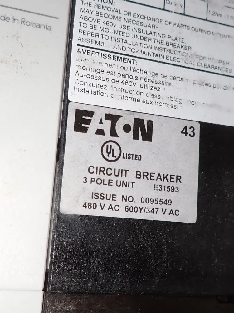 Eaton Circuit Breaker - Nzmn2-ve160-na