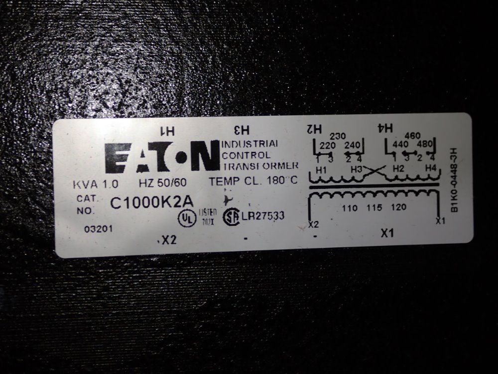 Eaton 1 Kva Transformer - C1000k2a