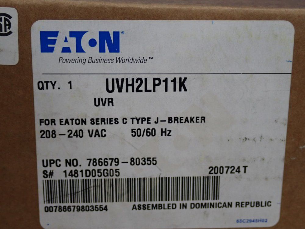Eaton J-breaker - Uvh2lp11k