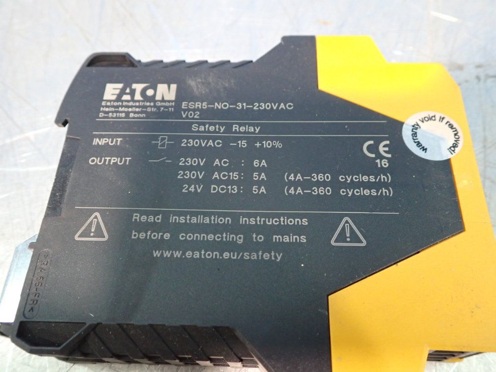 Eaton Safety Relay - Esr5-no-31-230vac