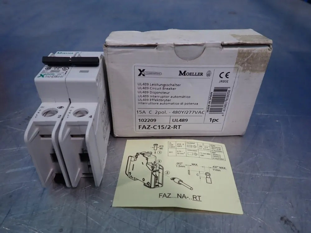 Eaton Circuit Breaker - Faz-c15/2-rt