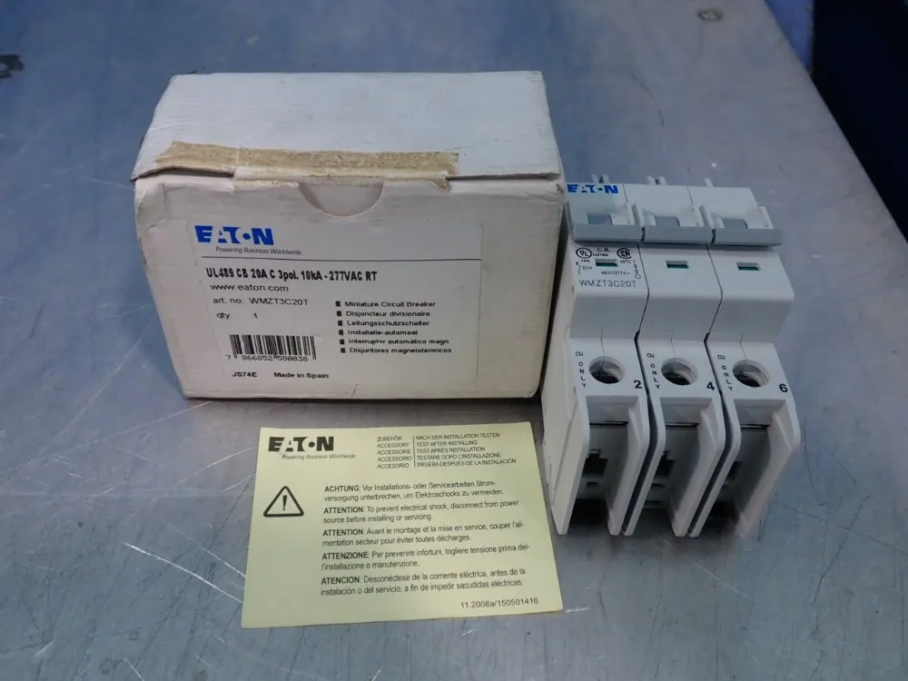 Eaton Miniature Circuit Breaker - Wmzt3c20t