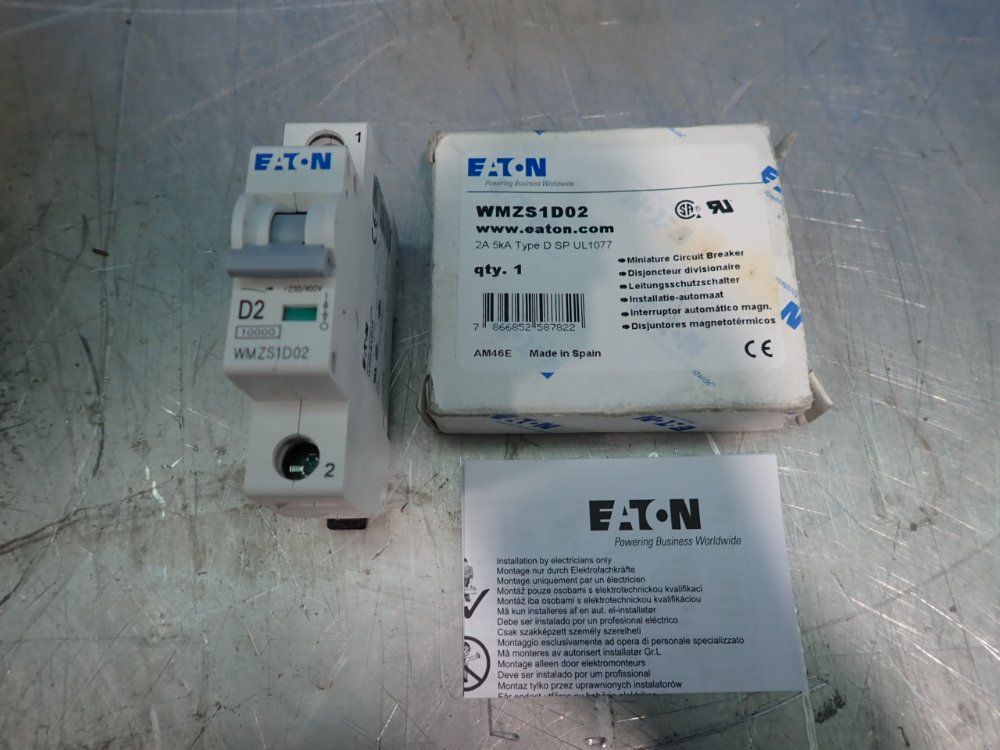 Eaton Miniature Circuit Breaker - Wmzs1d02