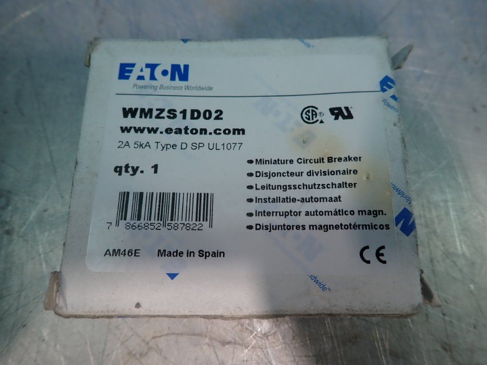 Eaton Miniature Circuit Breaker - Wmzs1d02