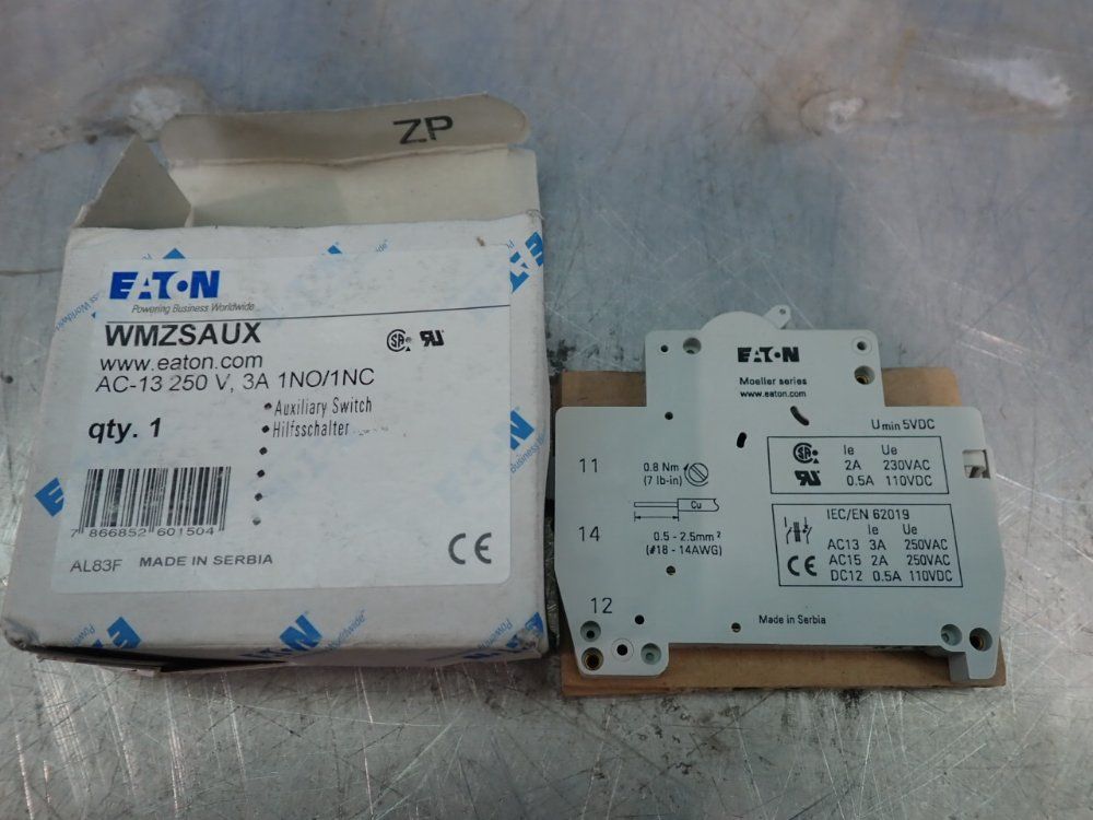 Eaton Auxiliary Switch - Wmzsaux