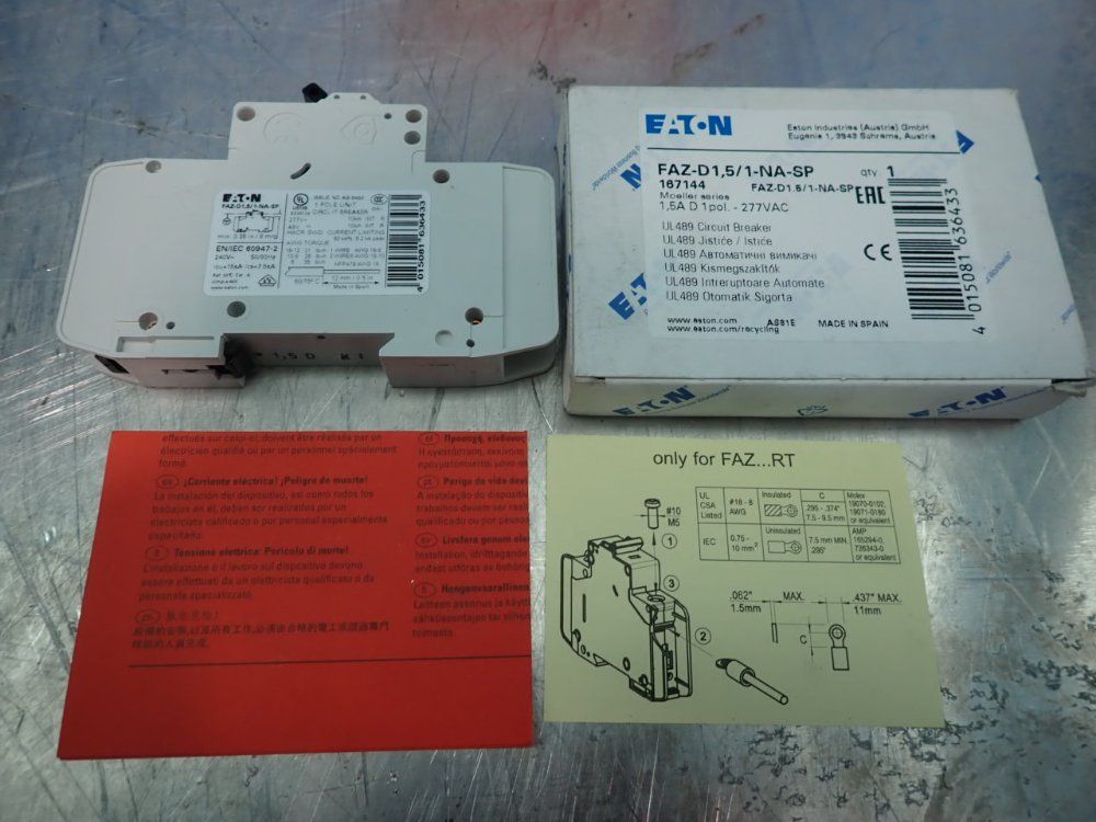 Eaton Circuit Breaker - Faz-d1,5/1-na-sp