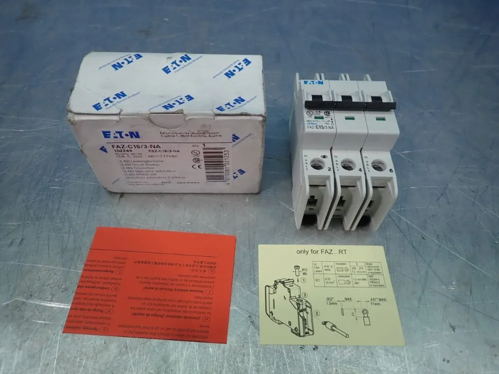 Eaton Circuit Breaker - Faz-c15/3-na