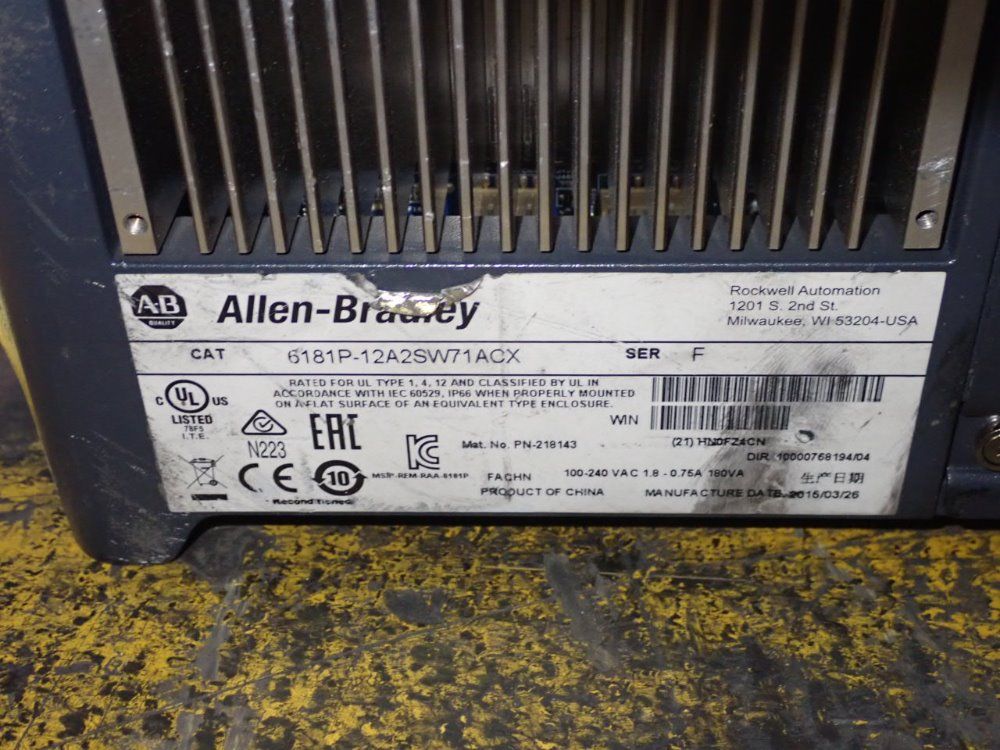 Allen Bradley 12" Monitor - 6181p-12a2sw71acx