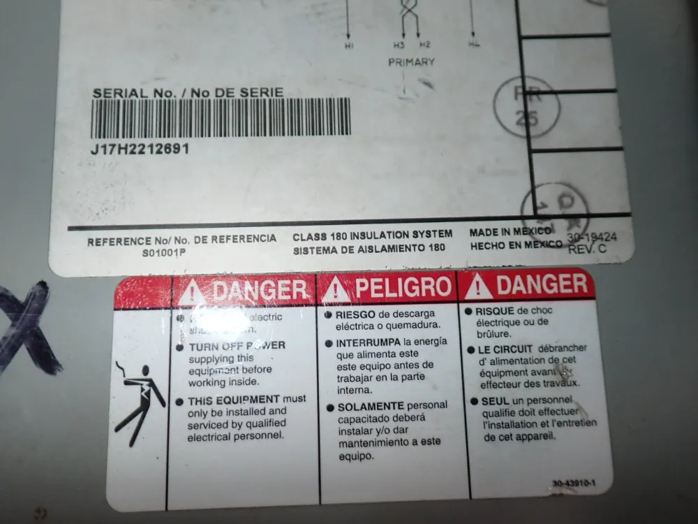 Eaton 1 Kva Transformer - S20n11p01p