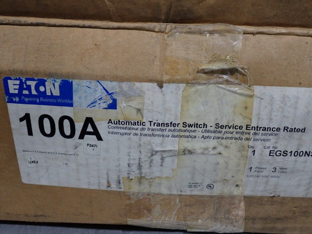 Eaton Automatic Transfer Switch - Egs100nsea