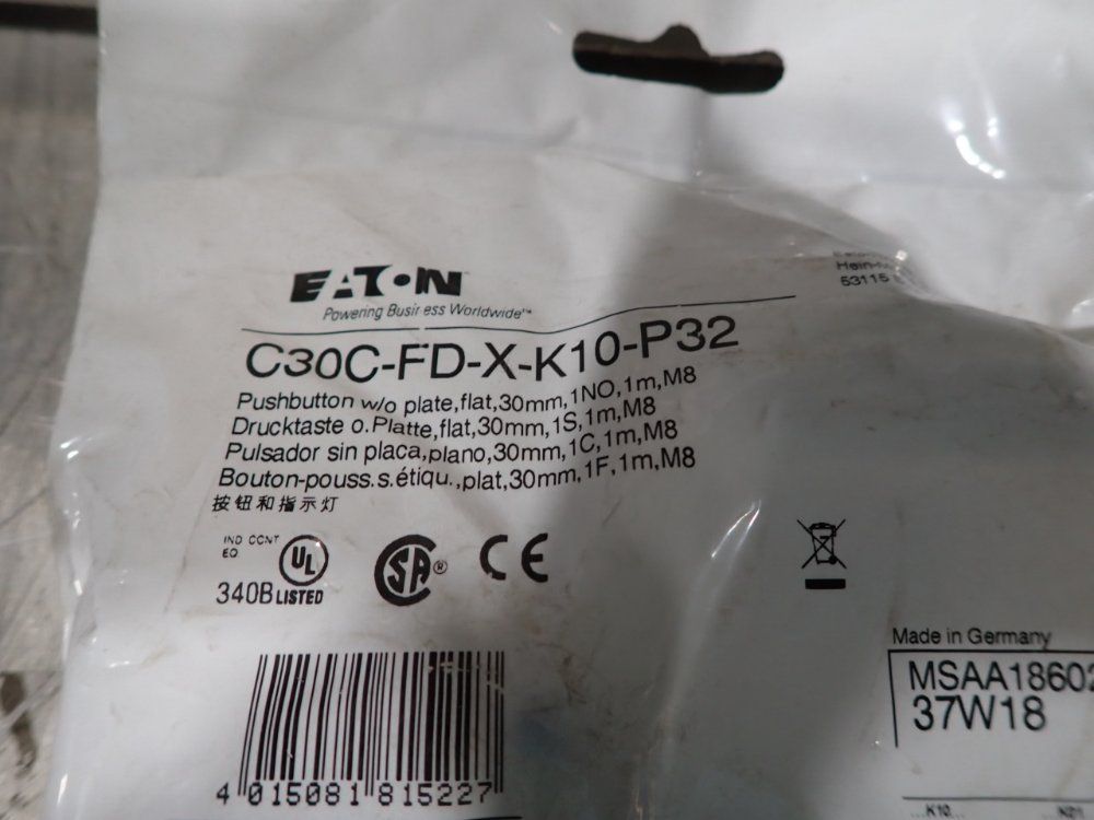 Eaton Flush Push Button -