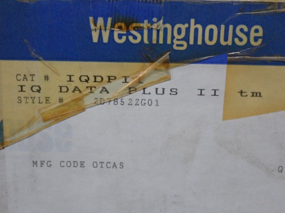 Westinghouse Iq Data Plus Ii Line Metering And Protection System - Iqdpi1