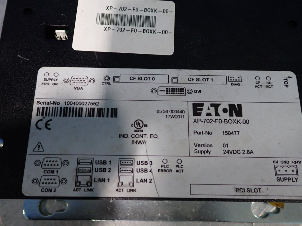 Eaton Industrial Panel Pc - Xp-702-f0-boxk-00