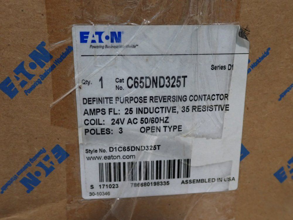 Eaton Reversing Contactor - C65dnd325t