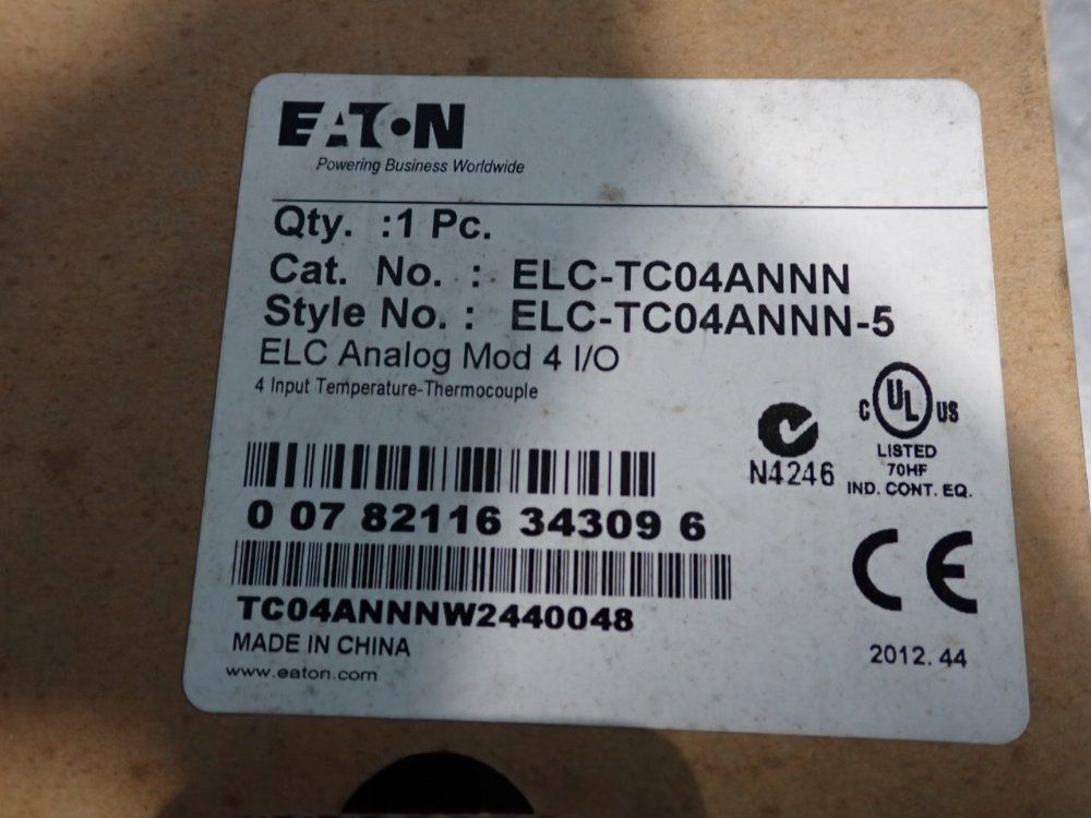 Eaton Elc Analog Module - Elc-tc04annn