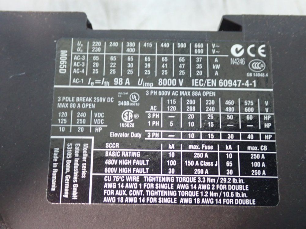 Eaton Starter - Xtae065d00b065
