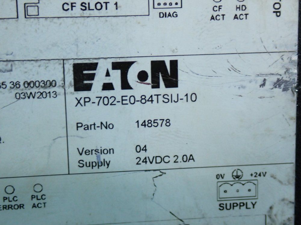 Eaton Xp500-series Touchscreen Industrial Operator Interface Panel - Xp-702-e0-84tsij-10