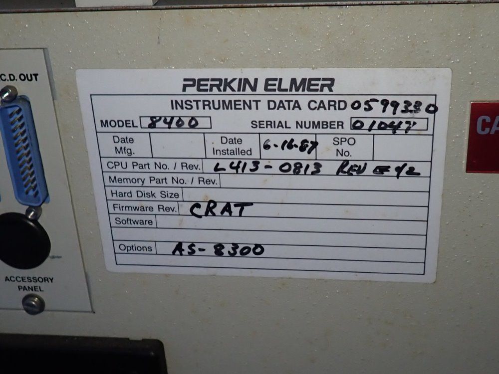 Perkin Elmer Gas Chromatograph - 8410