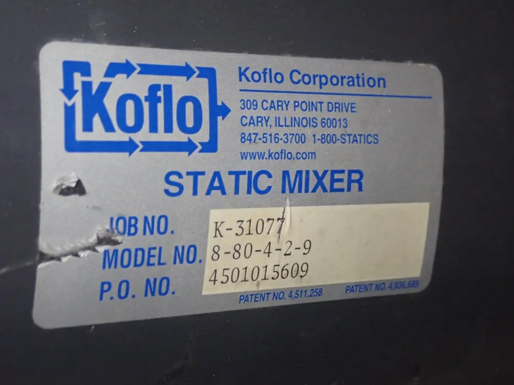 Koflo 7 1/2" Static Mixer - 8-80-4-2-9