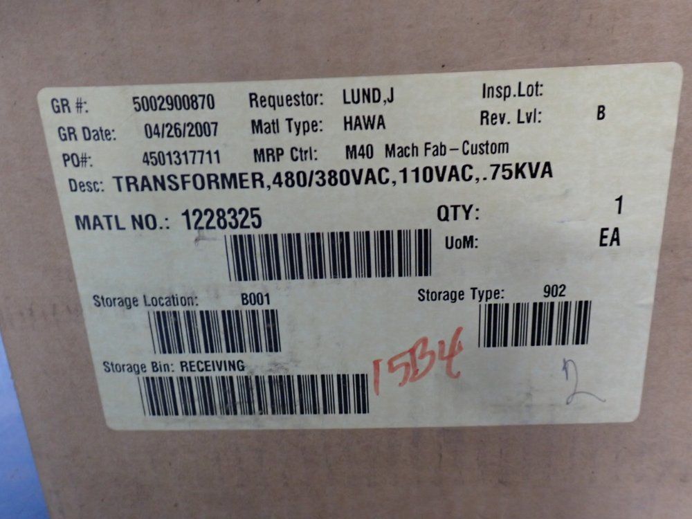 Micron 750 Va Transformer - B750-0488-1f