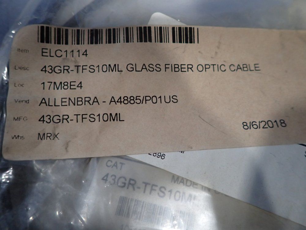 Allen Bradley Glass Fiber Optic Cable - 43gr-tfs10ml