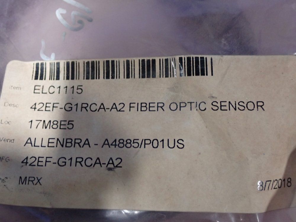 Allen Bradley Fiber Optic Sensor - 42ef-g1rca-a2