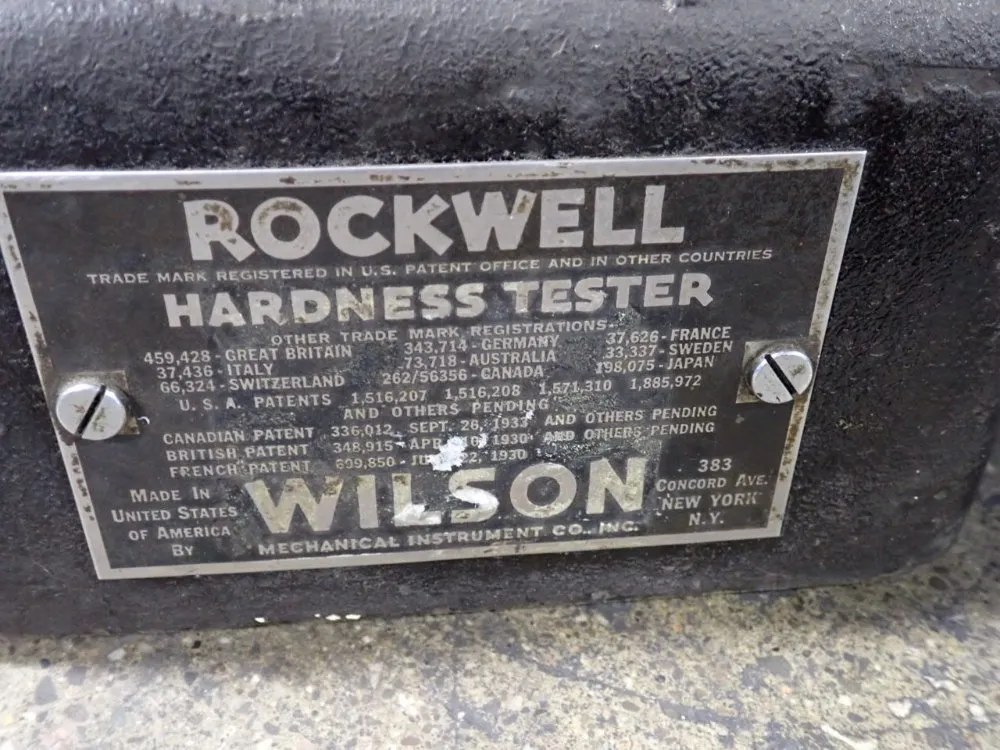 Wilson Hardness Tester - 3r