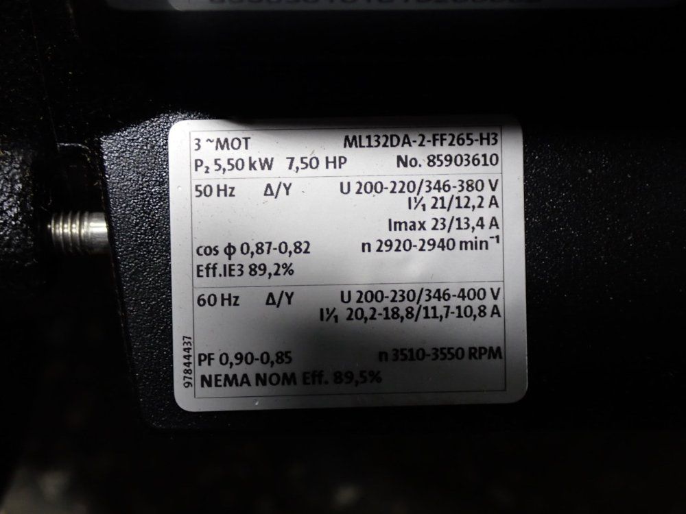 Grundfos Centrifugal Pump - Ml132da-2-ff265-h3