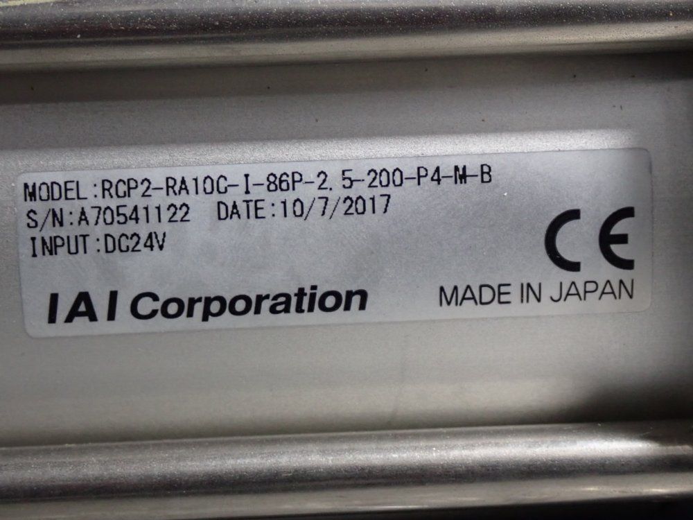 Iai Corporation Robo Cylinder - Rcp2-ra10c-i-86p-2.5-200-p4-m-b