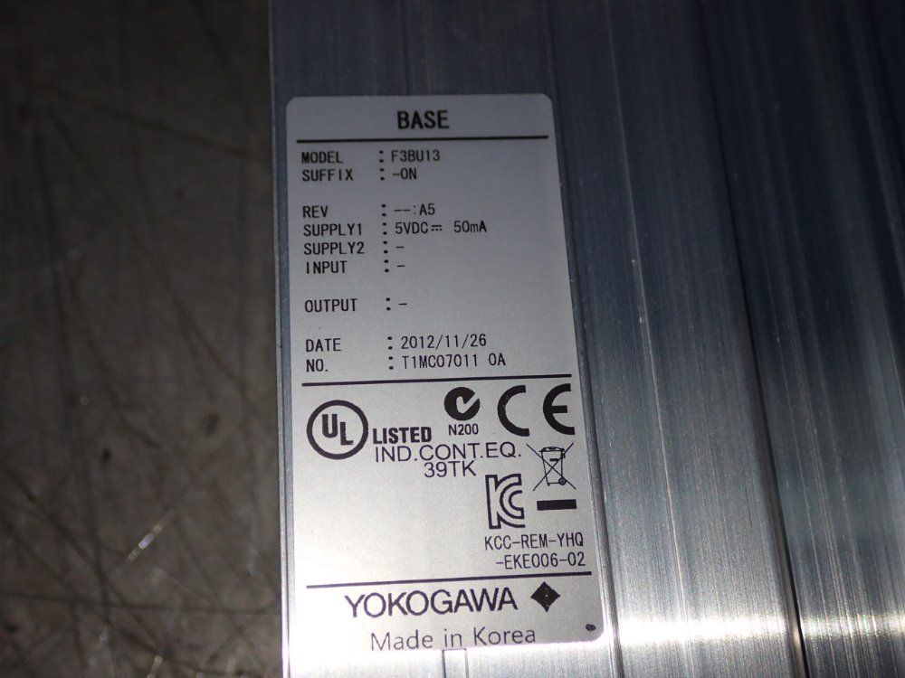 Yokogawa F3bu13 Module - F3bu13