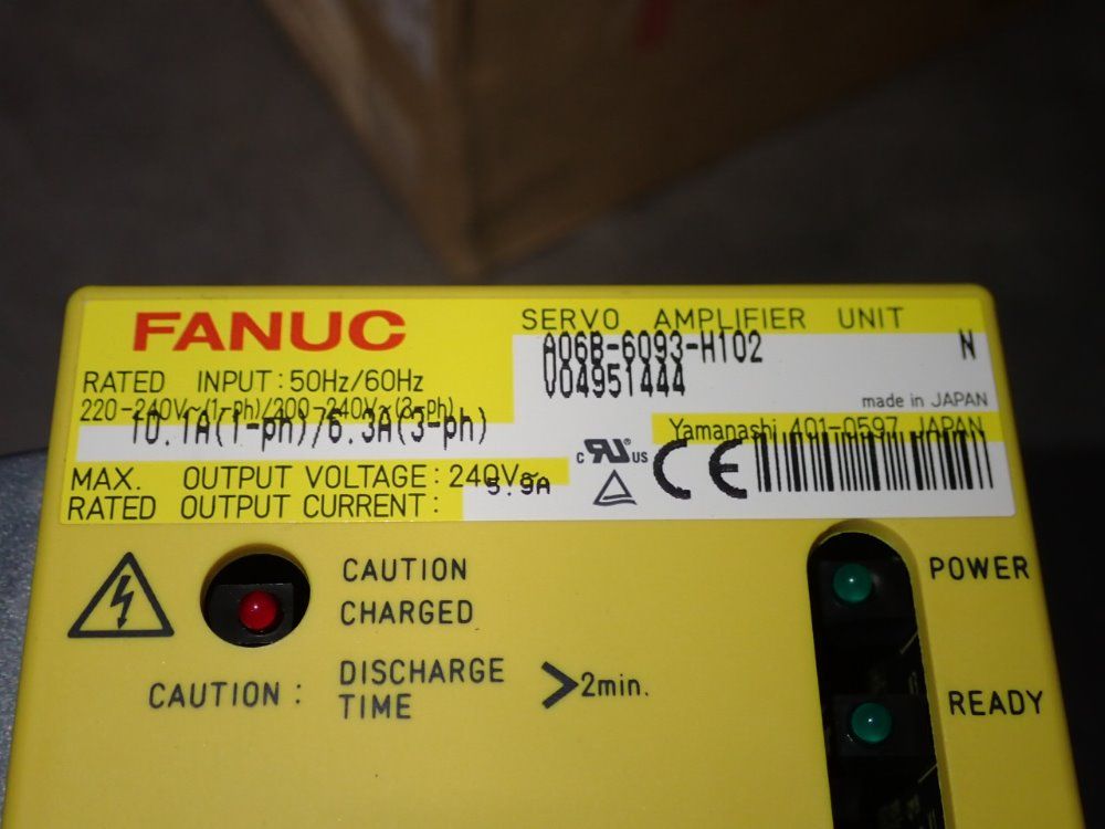 Fanuc Servo Amplifier Unit - A06b-6093-h102