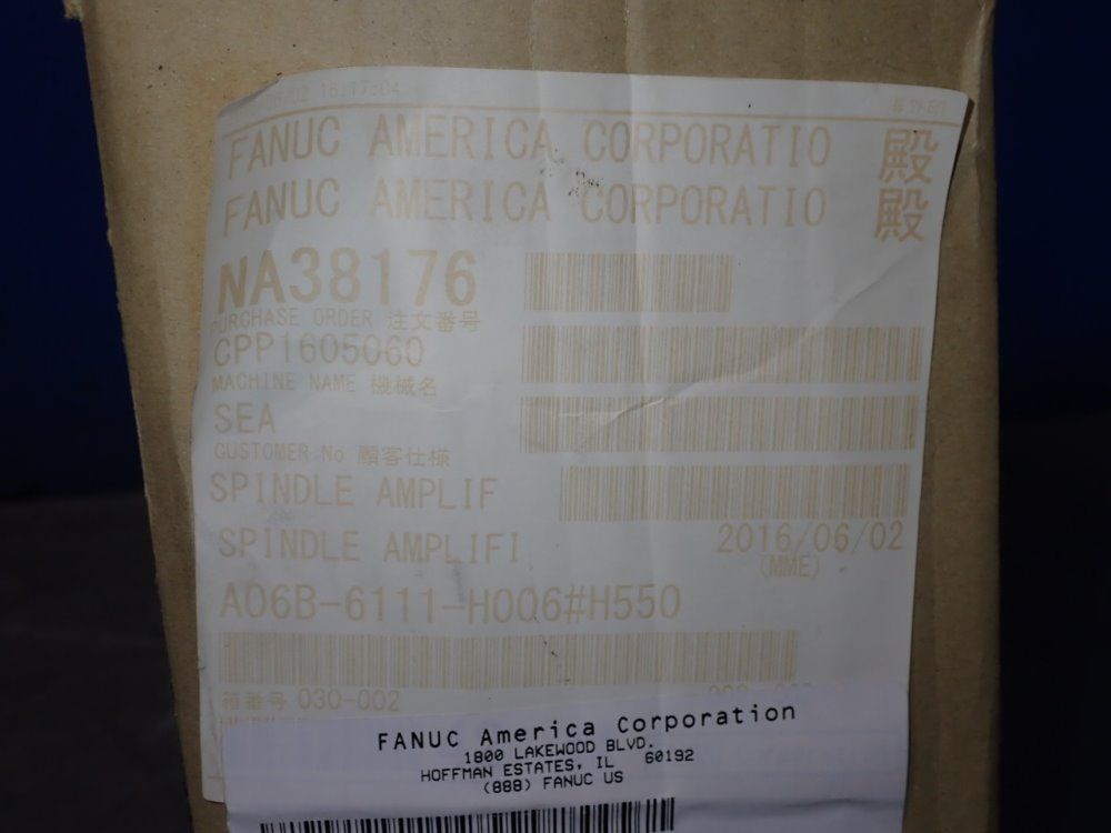 Fanuc Amplifier - A06b-6111-h006#h550
