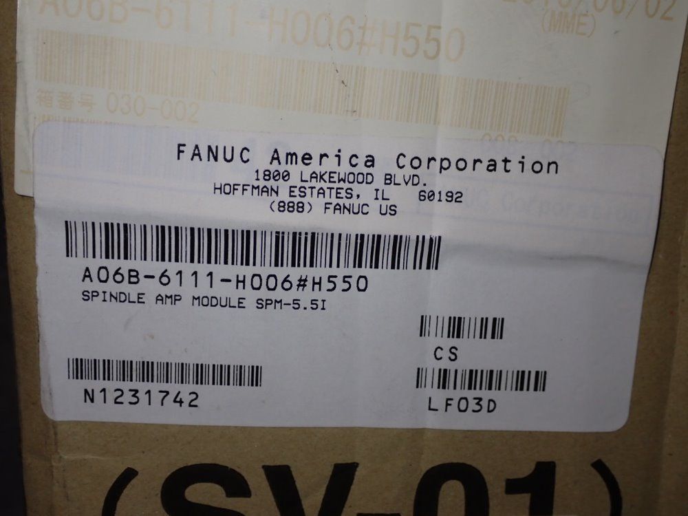 Fanuc Amplifier - A06b-6111-h006#h550