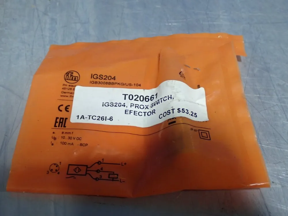 Ifm Inductive Sensor - Igs204