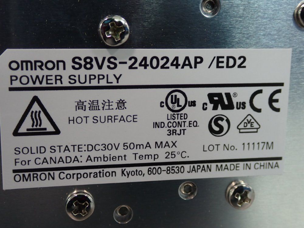 Omron Power Supply - S8vs-24024ap