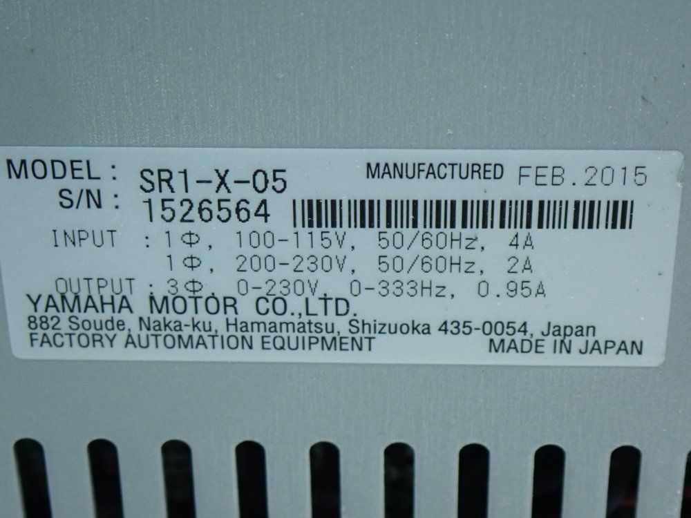 Yamaha High-performance Single Axis Robot Drive Controller - Sr1-x