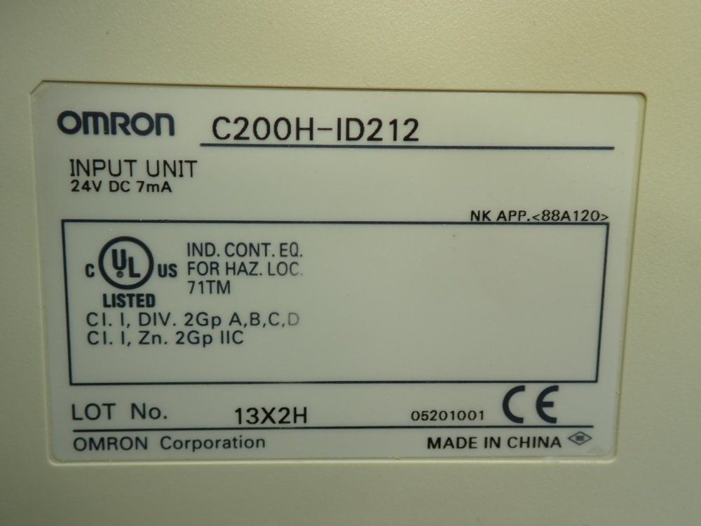 Omron Sysmacc200 16-channel Dc Input Module C200h-series, 2pcs - C200h-id212