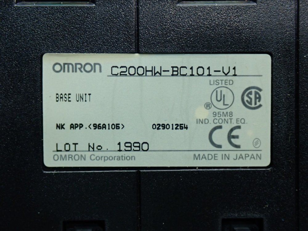 Omron 10-slot Cpu Backplane Base Unit - C200hw-bc101-v1