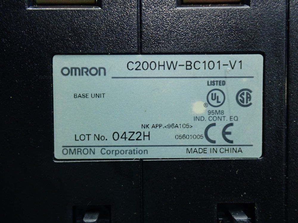 Omron 10-slot Cpu Backplane Base Unit - C200hw-bc101-v1