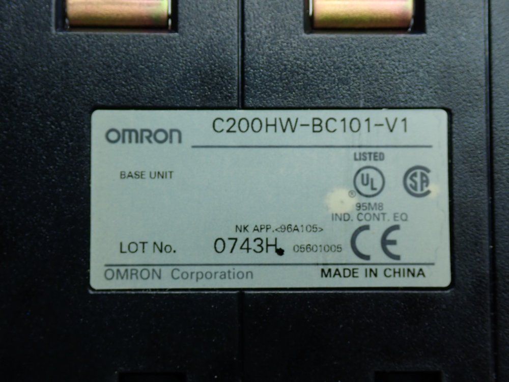 Omron 10-slot Cpu Backplane Base Unit - C200hw-bc101-v1