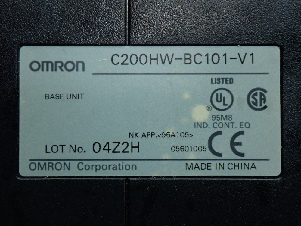 Omron 10-slot Cpu Backplane Base Unit - C200hw-bc101-v1